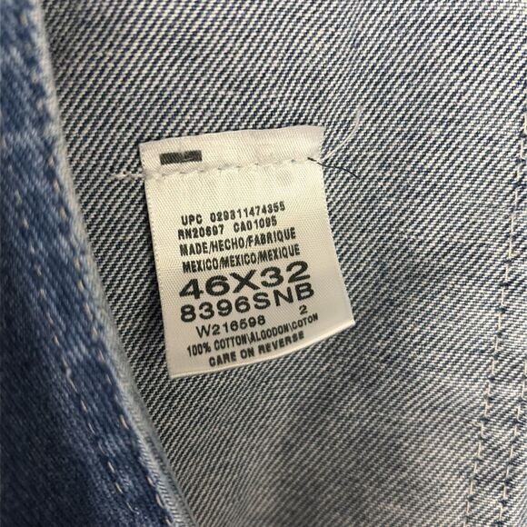 Dickies Men's 8396 Stonewashed Denim Bib Overalls 8396SNB Size 46x32 - Picture 7 of 7